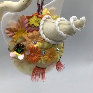 Orange Magical Unicorn Ornament